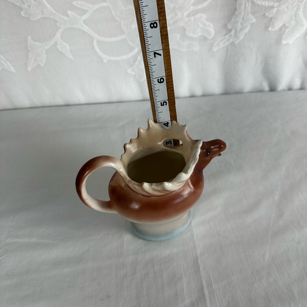 Vintage Czechoslovakia Elk Ceramic Creamer Hand painted - Picture 7 of 15
